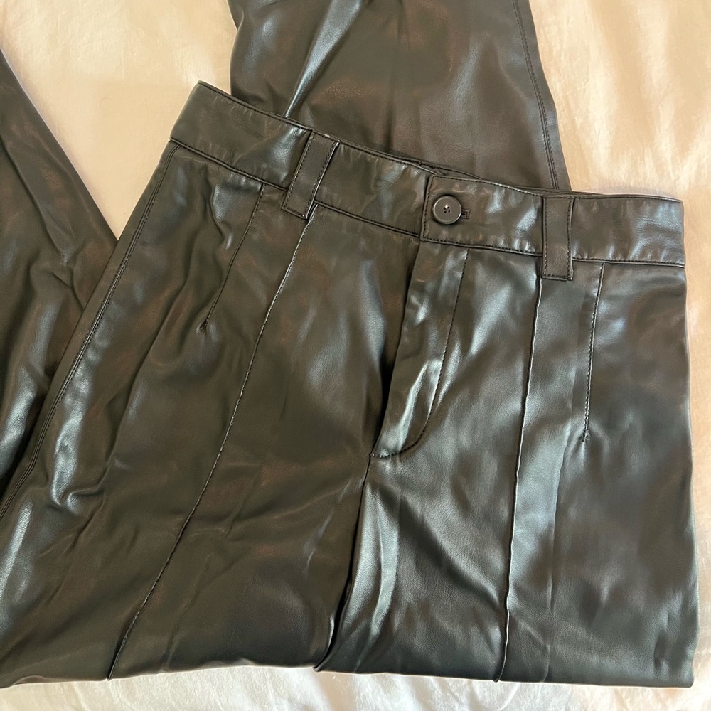 Zara fake leather pants